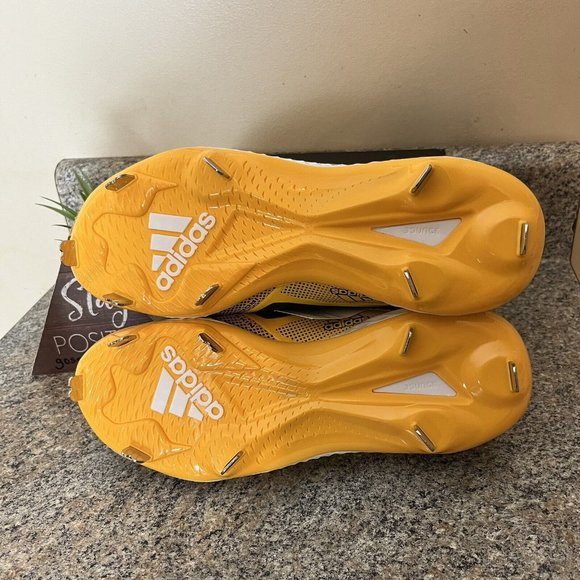 ✅ Adidas Icon 6 Bounce Metal Baseball Cleats‎ FV9346 Yellow/Black Men\'s Size 7.5 main image 5